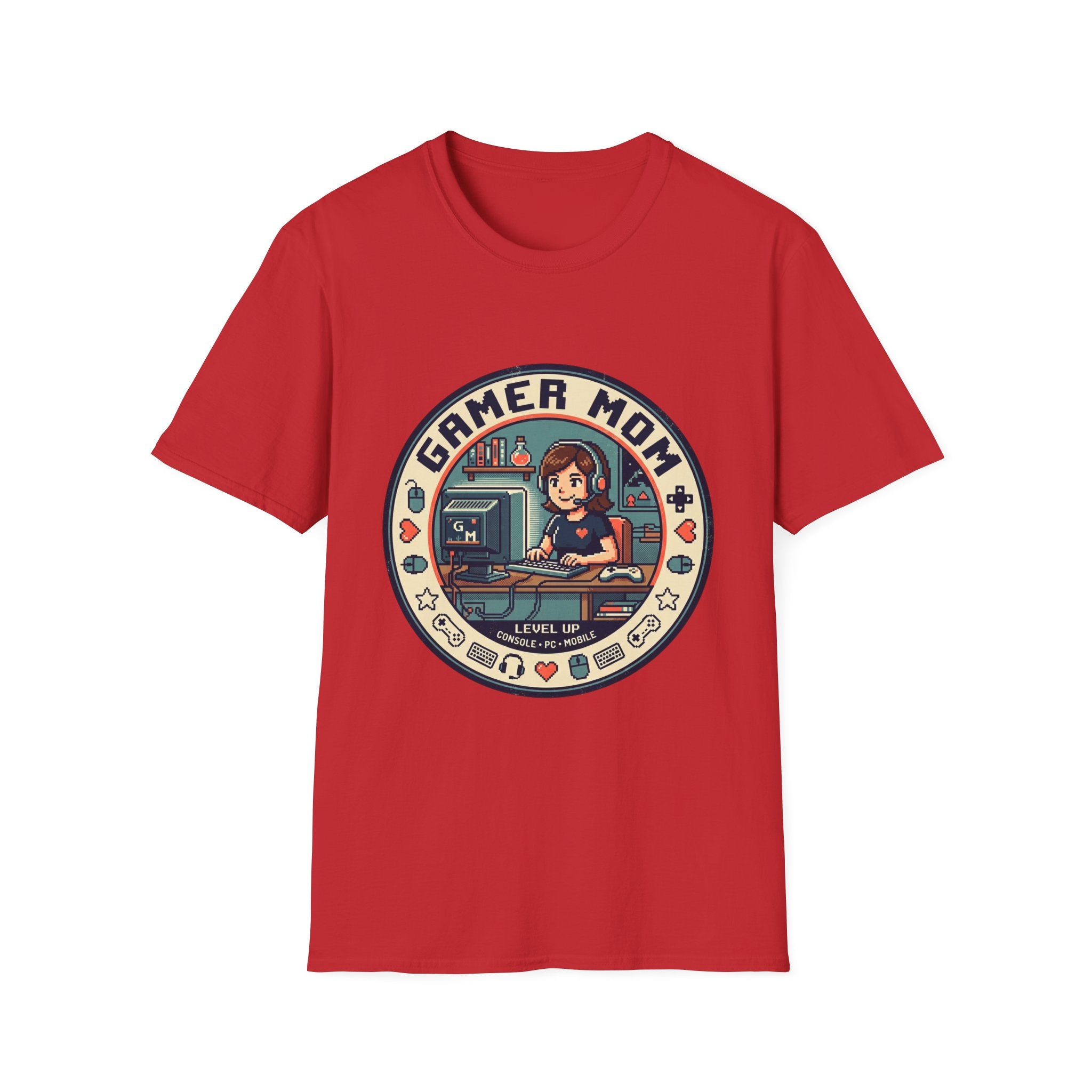PC Gamer Mom T-Shirt — Retro Cute Video Game Mom Graphic Tee