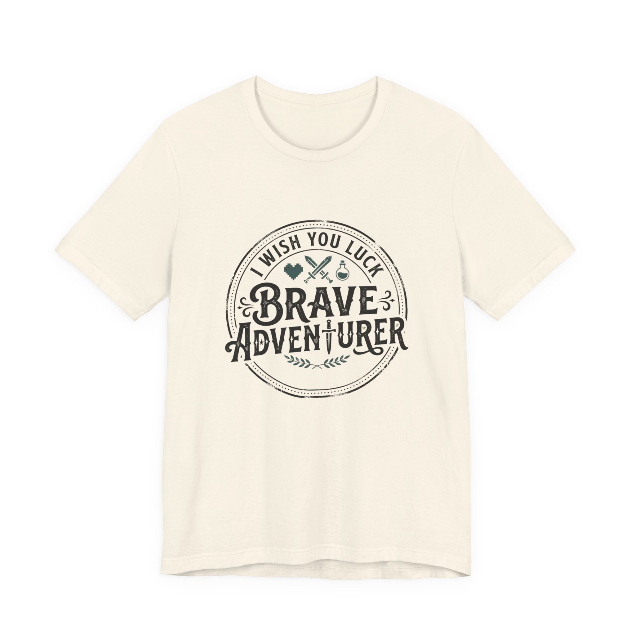 Brave Adventurer Graphic Tee — 'I Wish You Luck' Inspirational Travel T‑Shirt