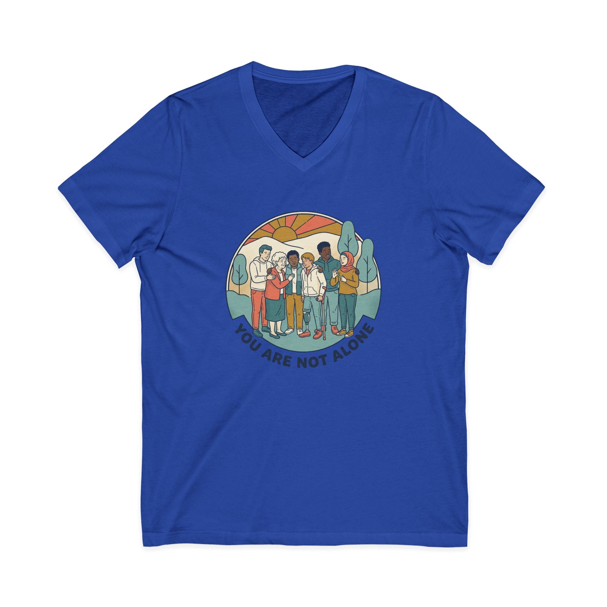 You Are Not Alone V-Neck Tee