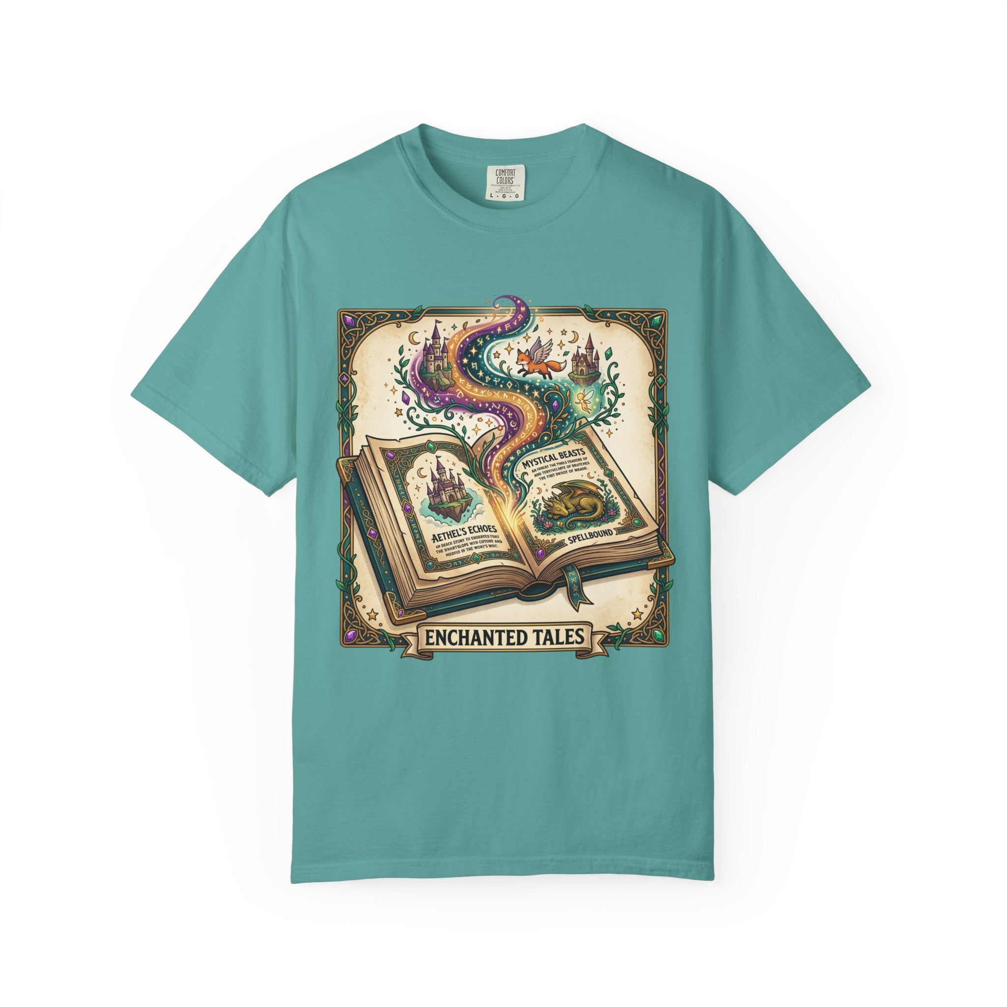 Enchanted Tales T-Shirt — Vintage Magic Book Graphic Tee