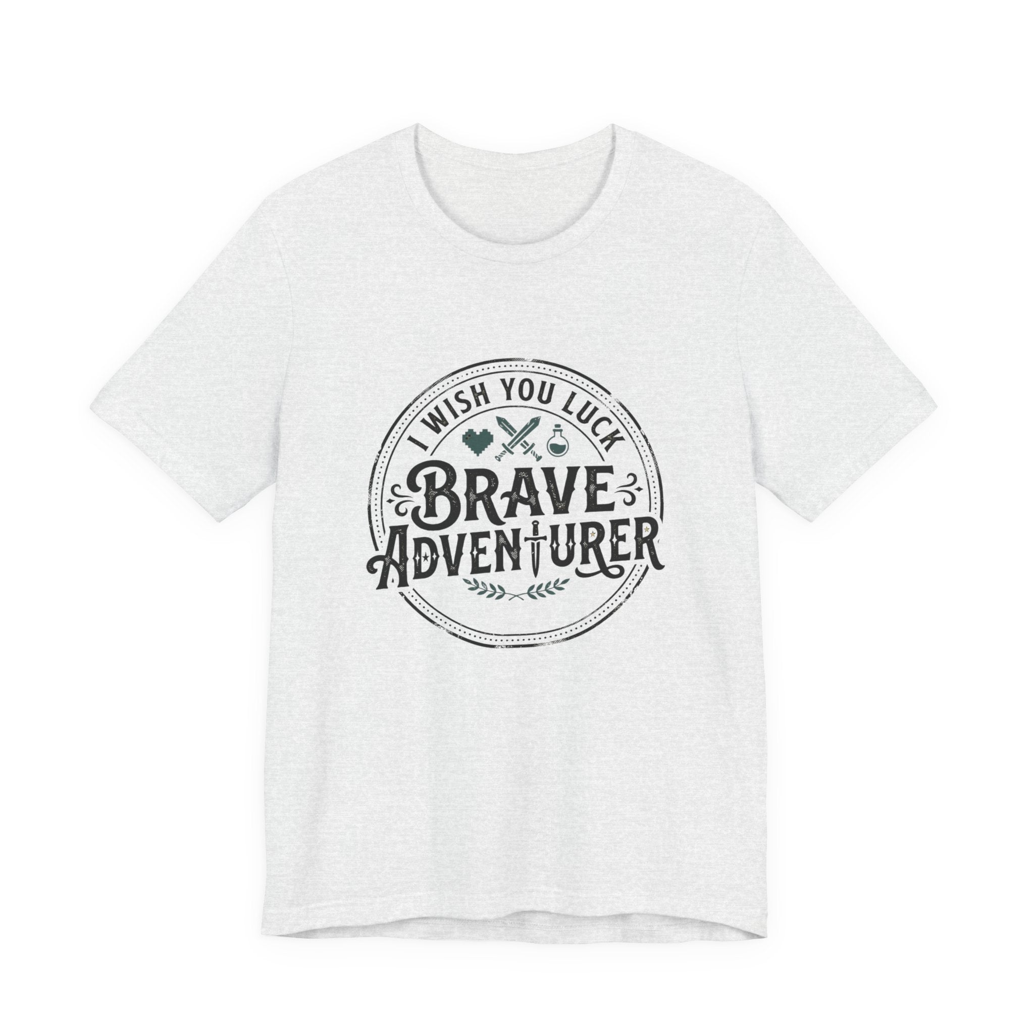 Brave Adventurer Graphic Tee — 'I Wish You Luck' Inspirational Travel T‑Shirt