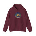 Campfire Night Hoodie — Cozy Camping Animals Under Starry Sky