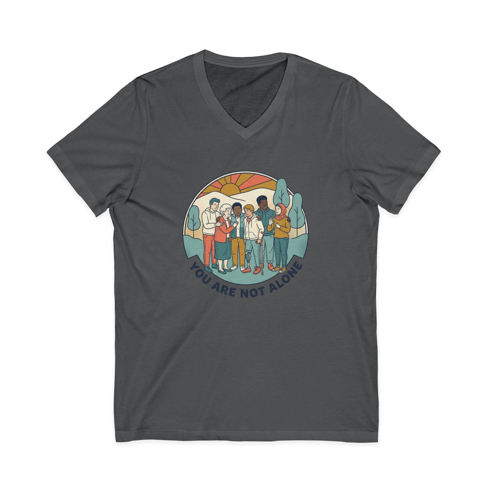 You Are Not Alone V-Neck Tee