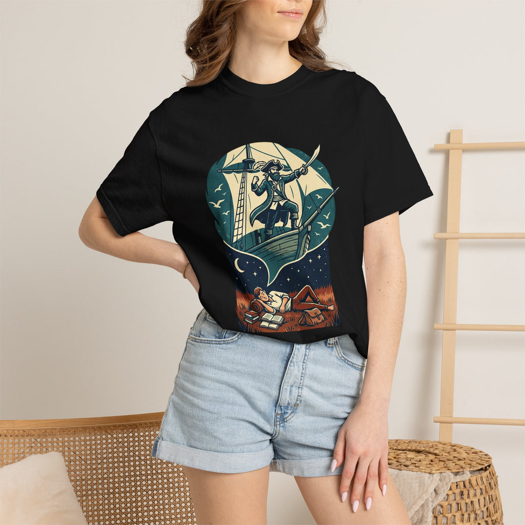Pirate Dreamer T-Shirt — Book Lover's Nautical Tee