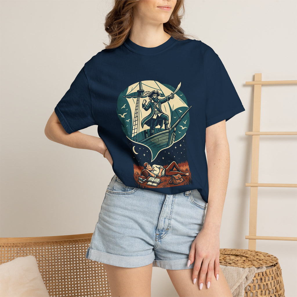 Pirate Dreamer T-Shirt — Book Lover's Nautical Tee