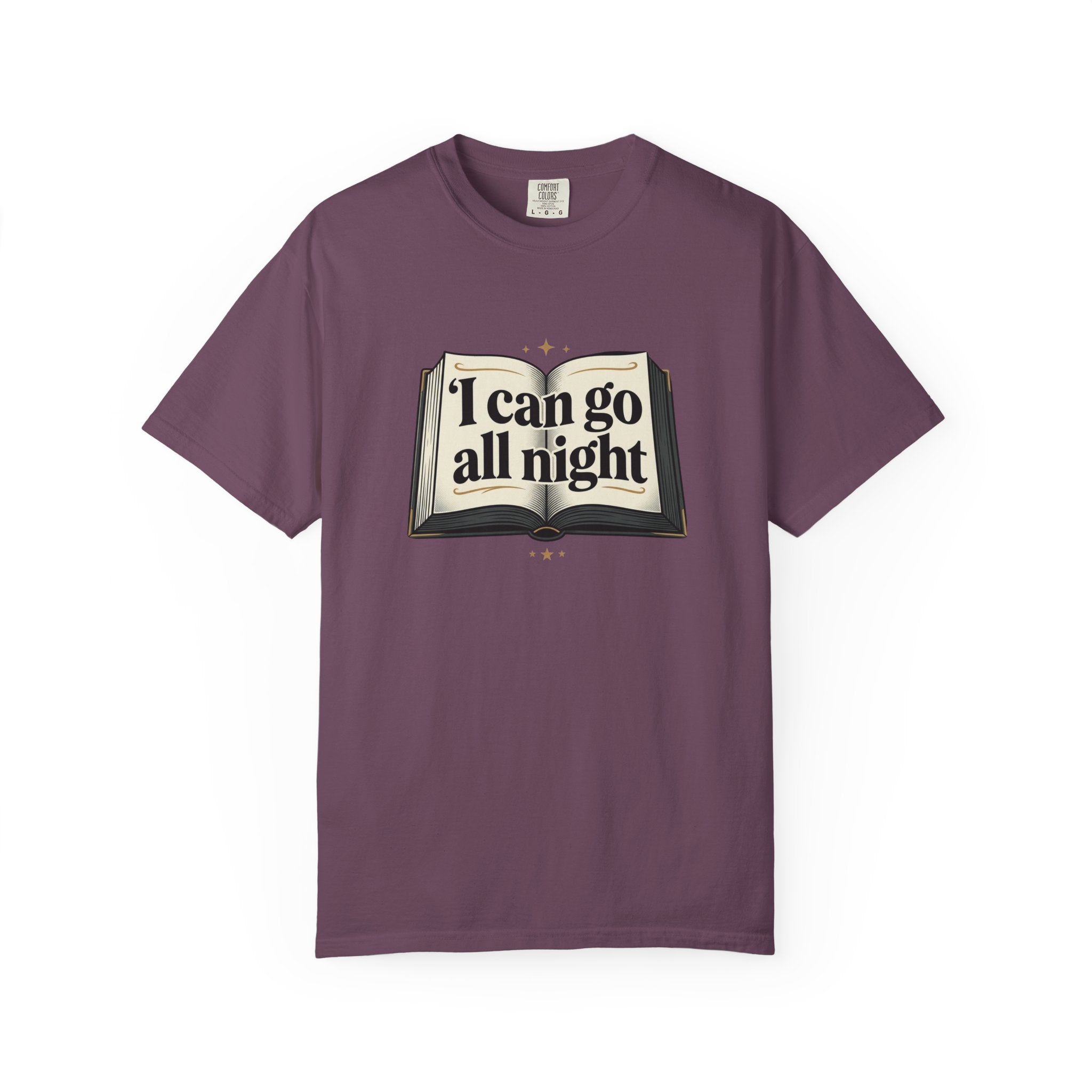 I Can Go All Night Book Graphic T-Shirt