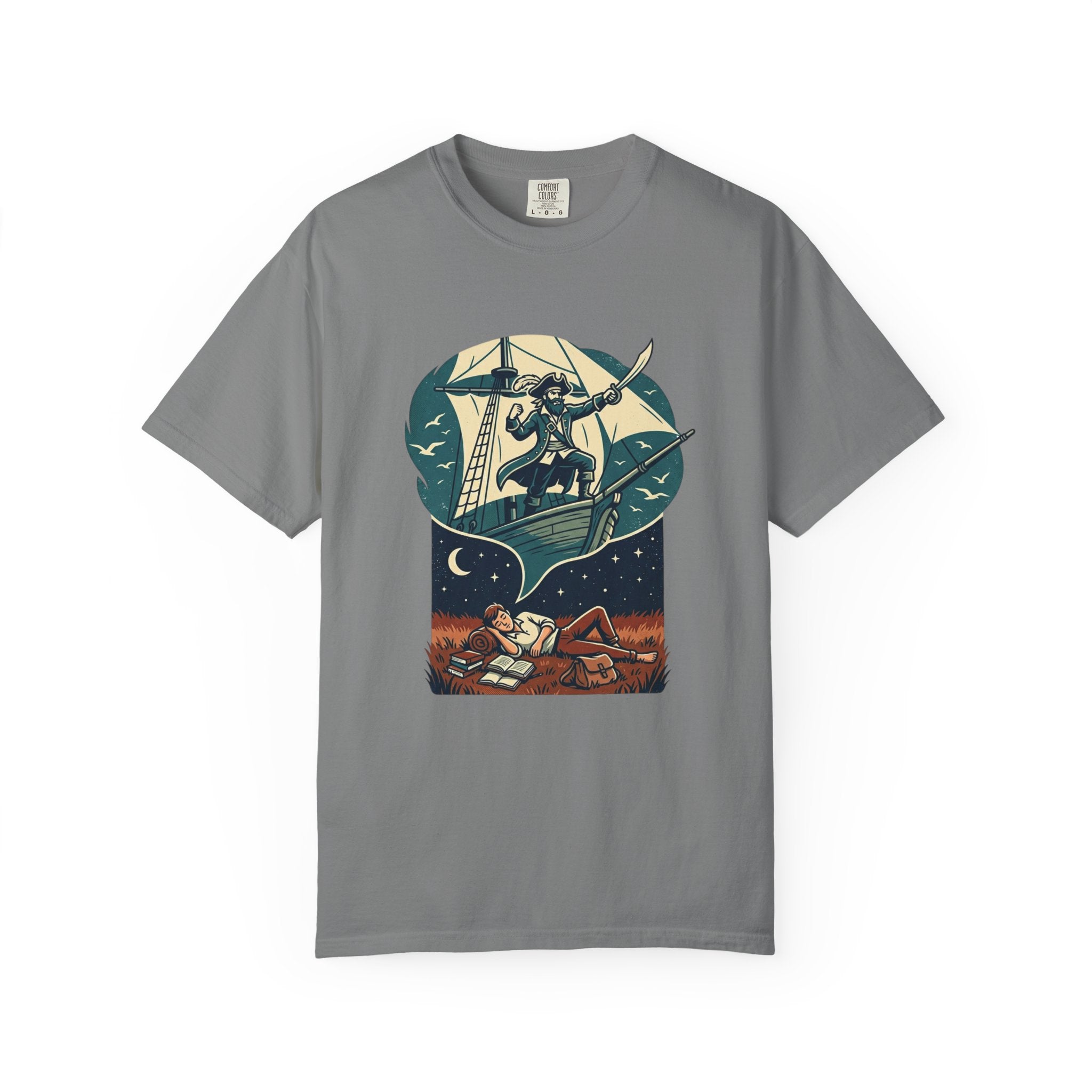 Pirate Dreamer T-Shirt — Book Lover's Nautical Tee