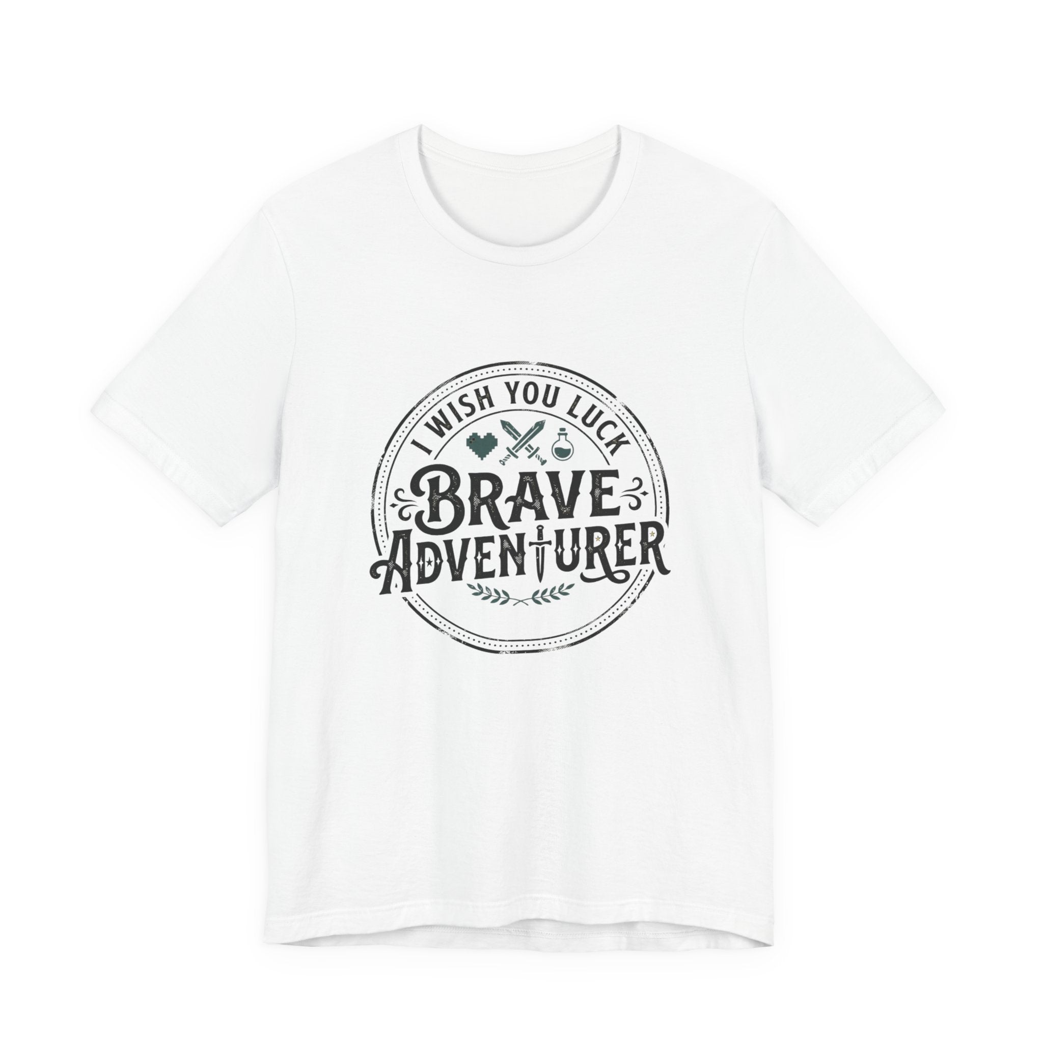 Brave Adventurer Graphic Tee — 'I Wish You Luck' Inspirational Travel T‑Shirt