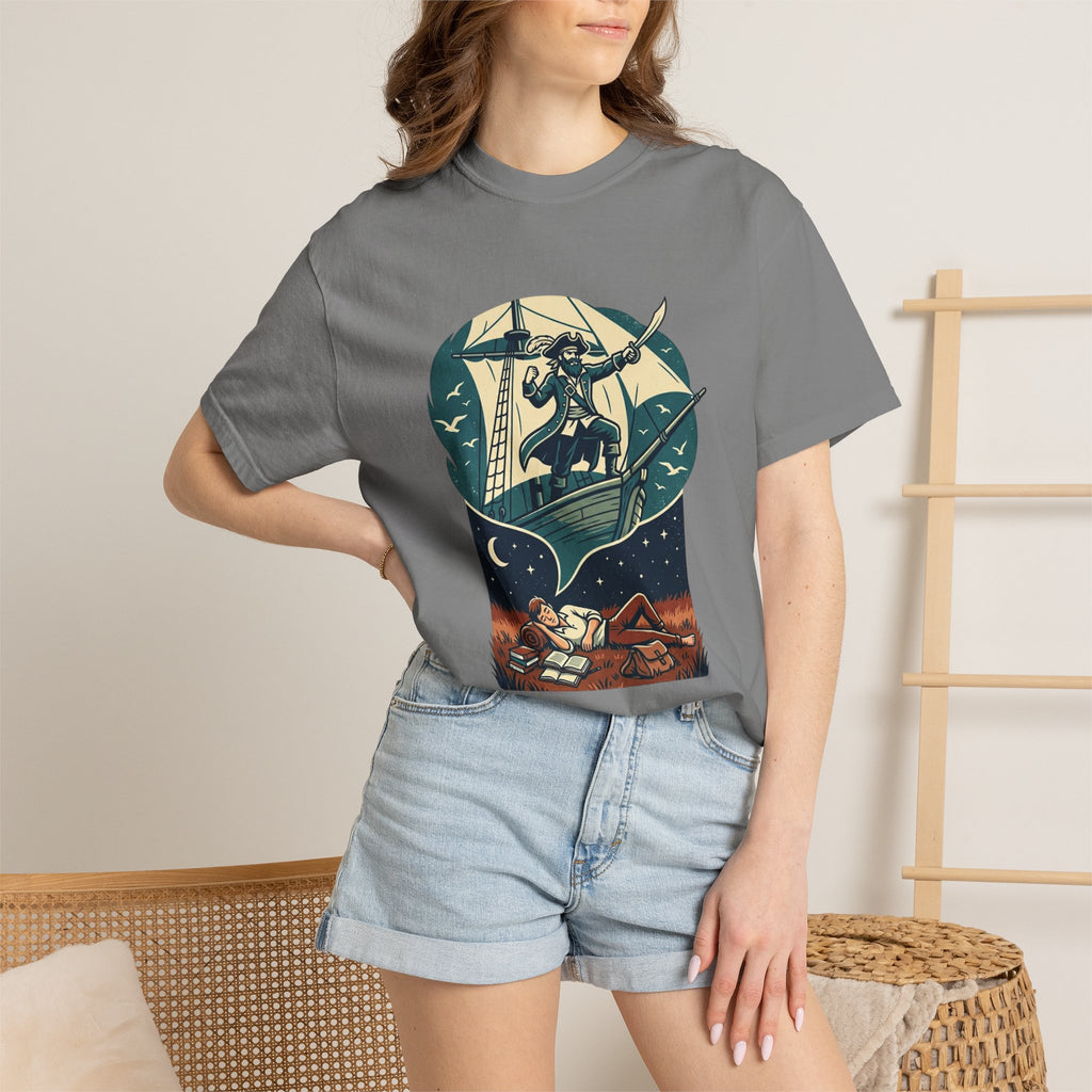 Pirate Dreamer T-Shirt — Book Lover's Nautical Tee