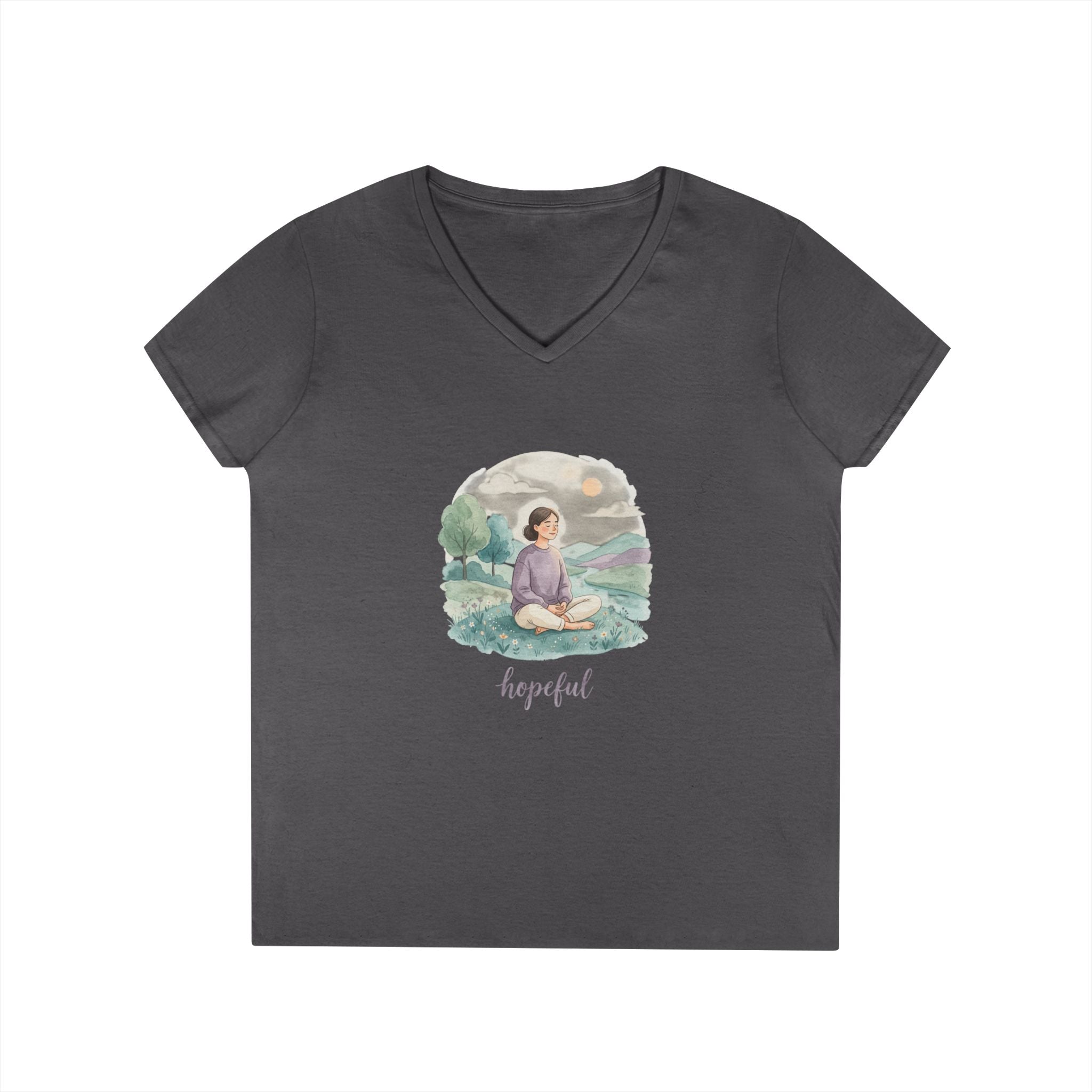 Hopeful Meditation V-Neck Tee
