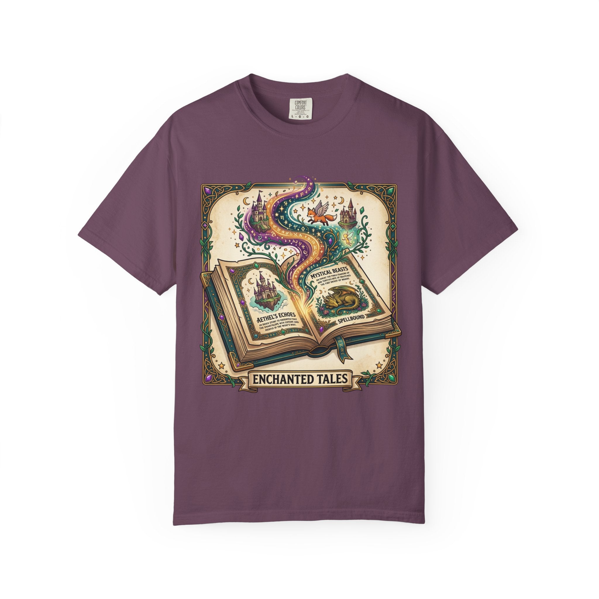 Enchanted Tales T-Shirt — Vintage Magic Book Graphic Tee