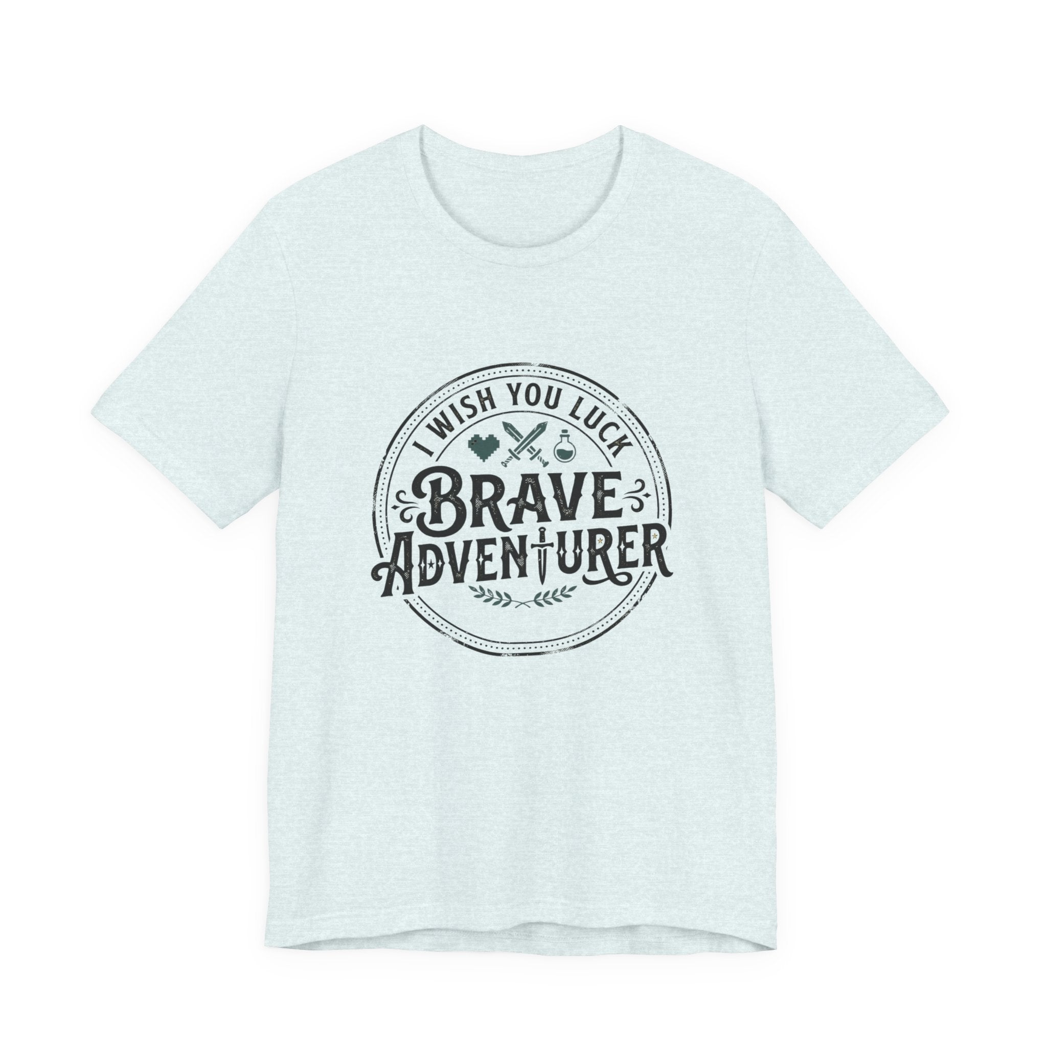 Brave Adventurer Graphic Tee — 'I Wish You Luck' Inspirational Travel T‑Shirt