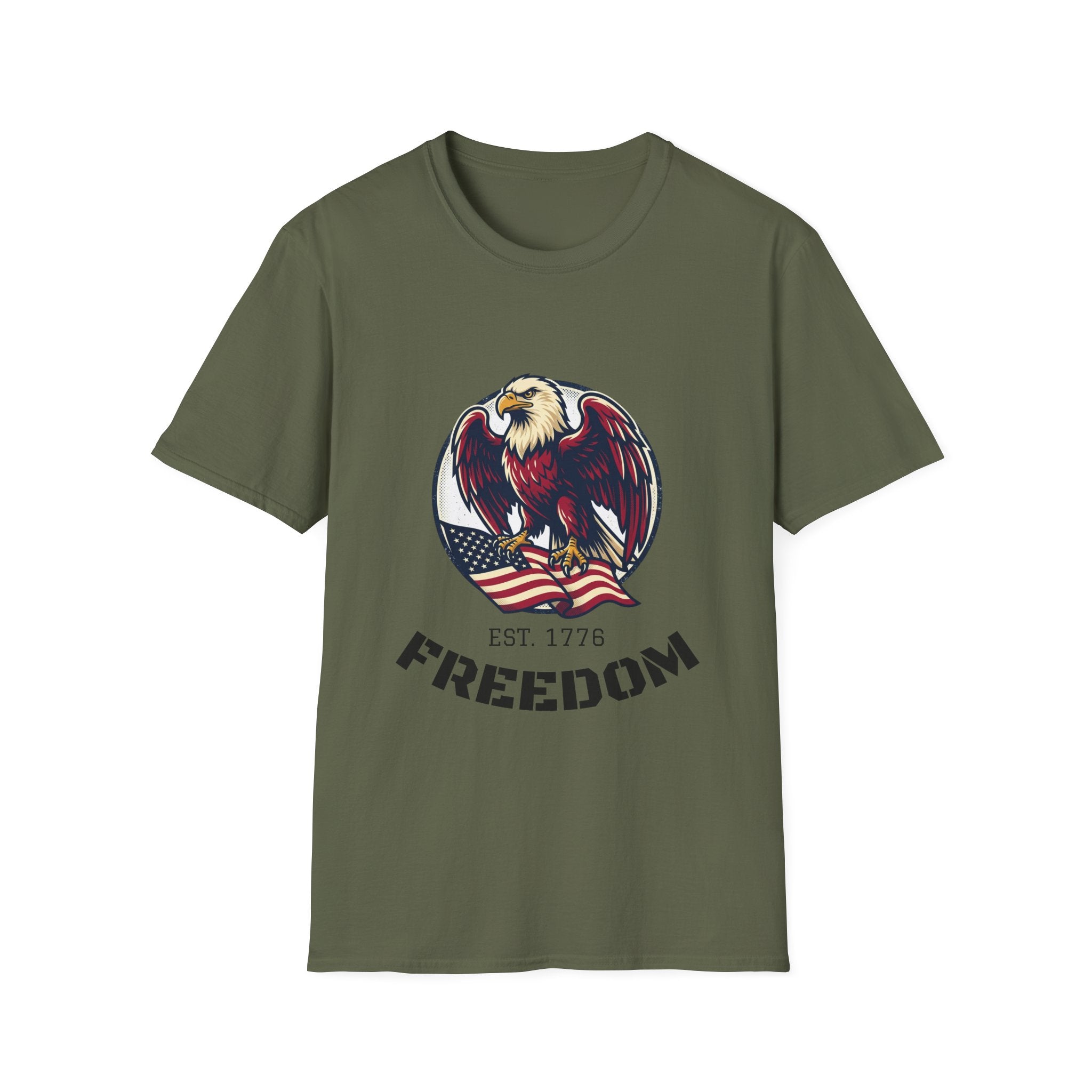 Freedom Eagle T-Shirt — EST. 1776 Patriotic American Flag Tee