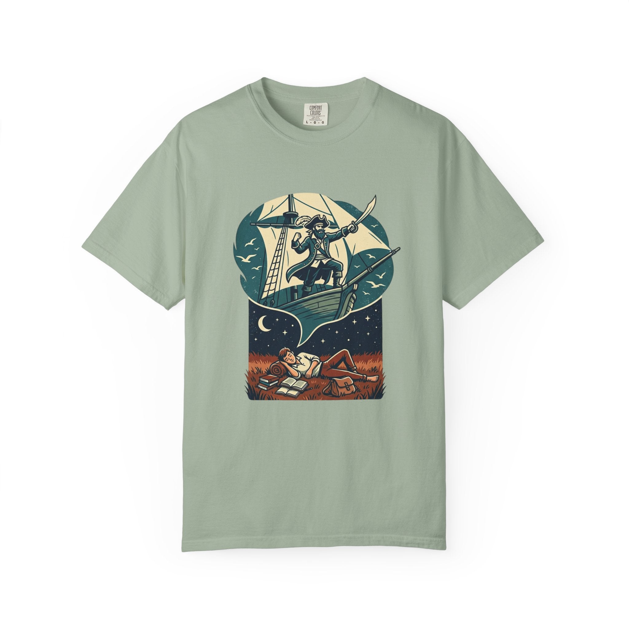 Pirate Dreamer T-Shirt — Book Lover's Nautical Tee