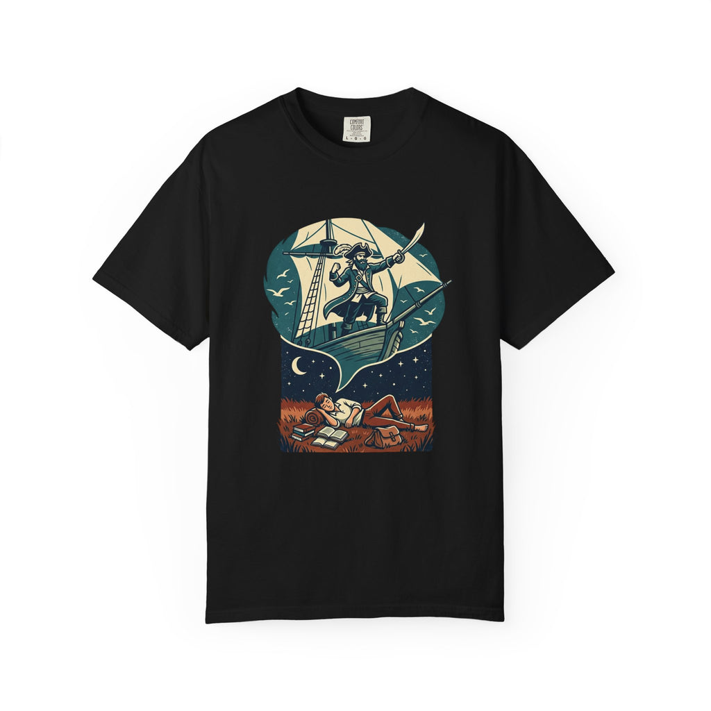 Pirate Dreamer T-Shirt — Book Lover's Nautical Tee
