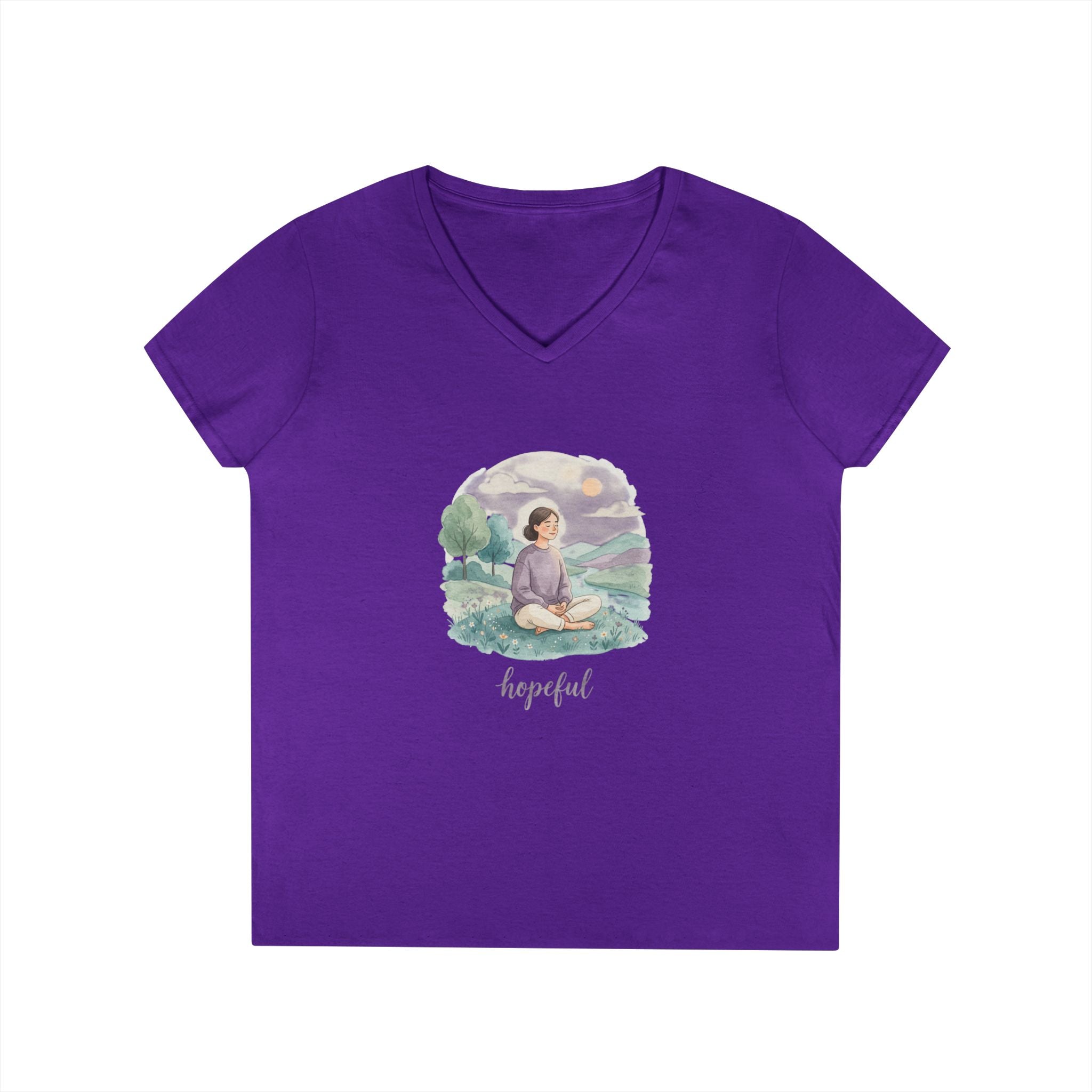 Hopeful Meditation V-Neck Tee