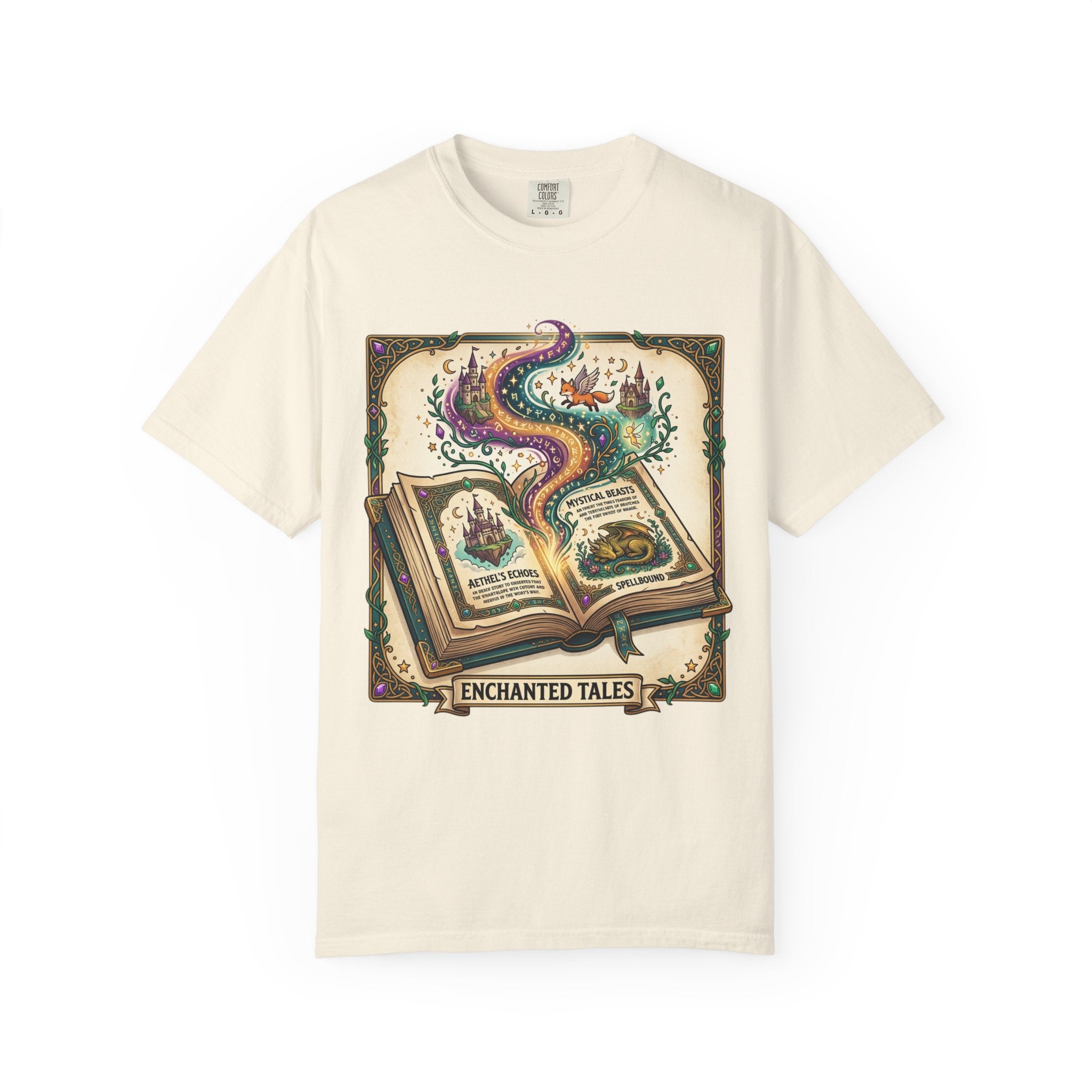 Enchanted Tales T-Shirt — Vintage Magic Book Graphic Tee